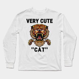 A Very Cute "Cat" Long Sleeve T-Shirt